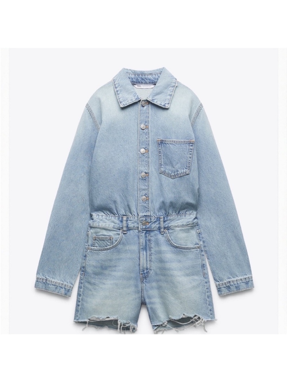 Zara Denim Romper